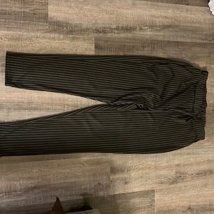 Black and white strip pants